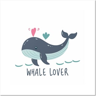 Whale fish lovers Posters and Art